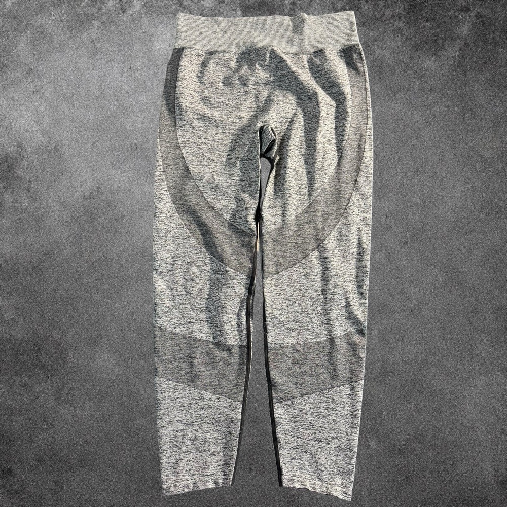 PINK Victoria's Secret Seamless Leggings Womens XL Gray High Rise Gym Yoga Pants